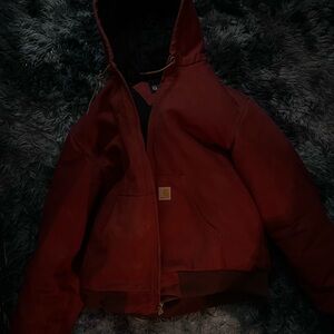 Carhartt Deep Red Hooded Jacket